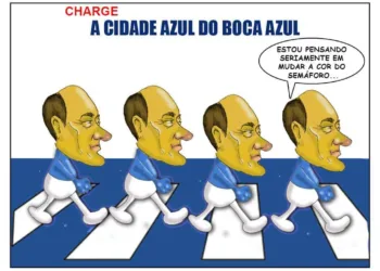 A cidade azul do Boca azul