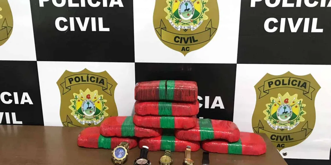Traficante é preso com mais de 8kg de entorpecente em Cruzeiro do Sul