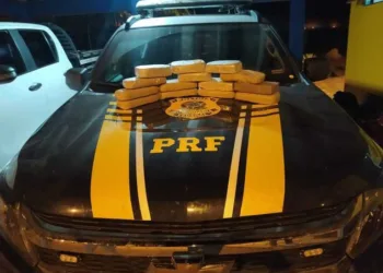 Homem é preso em flagrante transportando 14kg de pasta a base de cocaína