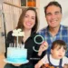 Registro lindo do casal Kailane e André Parigot comemorando os nove meses do filho Pedro Henrique