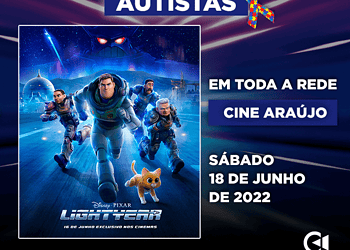 Cine Araújo traz sessão adaptada do filme 'Lightyear' para autistas