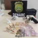 Polícia Civil cumpre mandado de busca e apreensão e prende homem em flagrante com drogas, arma e munições