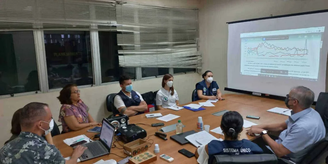 Os técnicos do MS se reuniram com as divisões e núcleos de vigilância, e nesta segunda-feira, 27, pela manhã, realizam uma conversa com a Secretaria de Saúde de Rio Branco (Foto: Notícias do Acre)