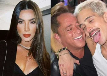 João Guilherme beija Gabriela Versiani em festa e web reage: 'Orgulho do Leonardo'