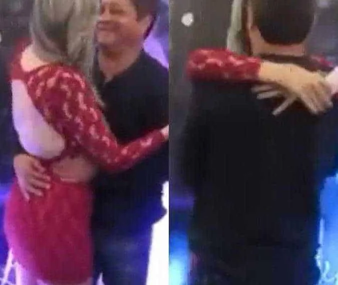 Leonardo é filmado em clima de intimidade com fã e dispara: - Dá problema lá em casa