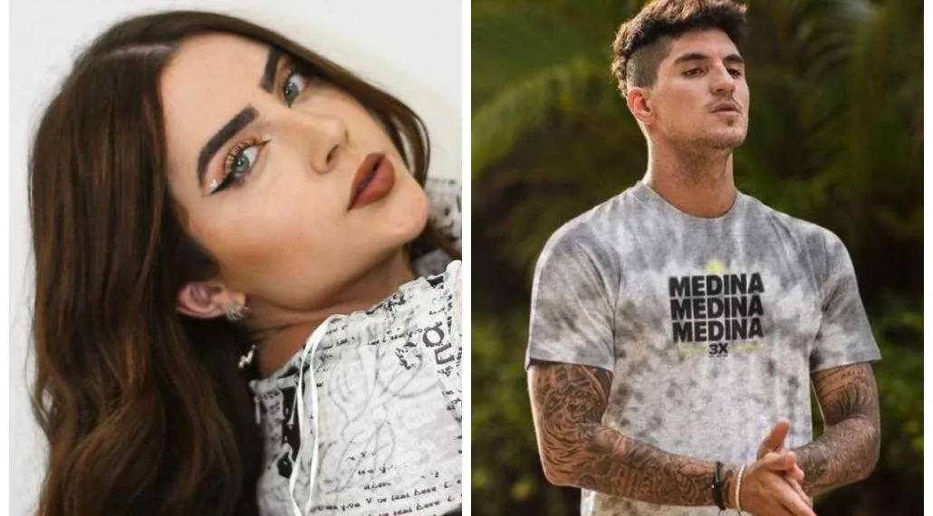 Jade Picon e Gabriel Medina teriam sido vistos aos beijos, segundo página; bar em São Paulo é apontado como ponto de encontro