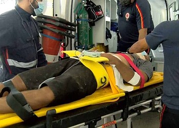 Ele foi socorrido por uma equipe do Serviço de Atendimento Móvel de Urgência e Emergência (Samu) e encaminhado ao Pronto-Socorro de Rio Branco (Foto: Cedida)