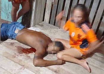 Lucas Barreto do Nascimento foi assassinado na frente da família (Foto: Cedida)