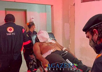 Após bater em ex-mulher, homem é golpeado com faca de mesa