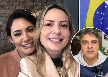 Jair Bolsonaro e Michelle almoçaram com Guilherme de Pádua e mulher