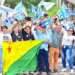 Ao lado de Márcia e Flaviano, Mara Rocha inicia campanha ao governo com caminhada no Calçadão