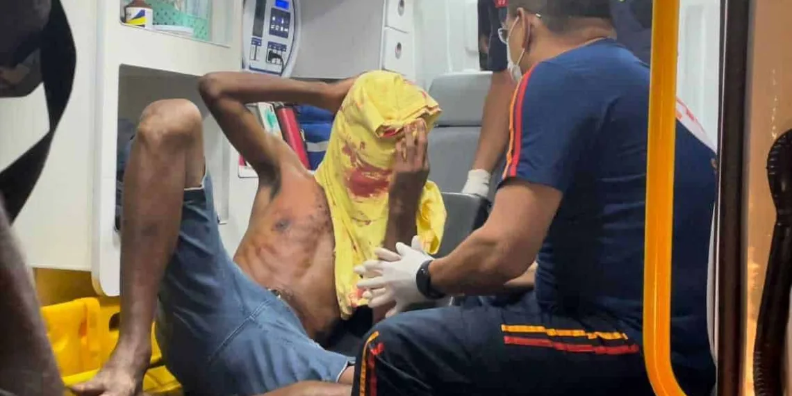 Na capital, briga entre flanelinhas termina com um ferido a golpe de faca no pescoço