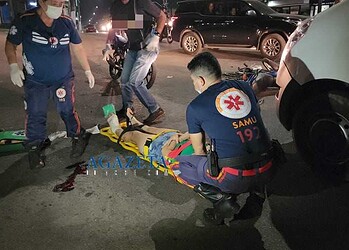 Além da fratura no pé esquerdo, ela também teve várias escoriações no corpo. (Foto: Cedida)
