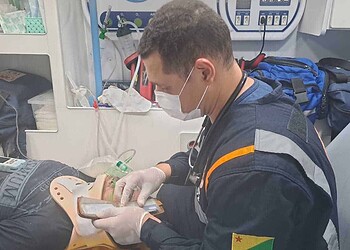 O homem teve Traumatismo Crânio-encefálico de grau grave e um fratura do fêmur da perna direita. (Foto: Cedida)