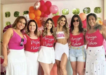 Blogueira Diana Frota, sábado, 10, em uma fazenda, celebrou sua despedida de solteira