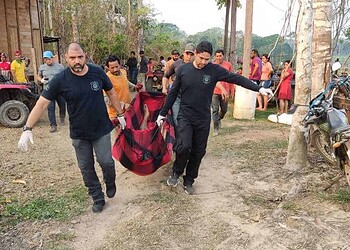 Homem morre em acidente durante derrubada de madeira clandestina