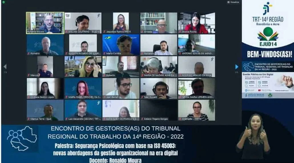TRT promove encontro com gestores do Acre e Rondônia para discutir gestão pública na era digital