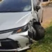 Motociclista é atropelada, tem perna dilacerada e fica em estado grave