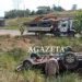 Carro de terceirizada da Energisa capota na BR-364 com três funcionários dentro