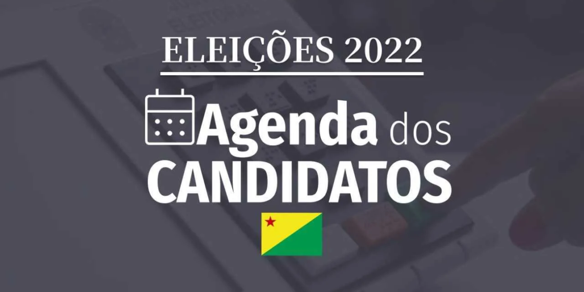 Confira a agenda dos candidatos ao governo do Acre nesta terça, 13
