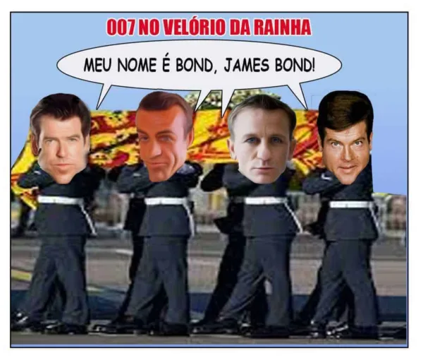 007 no velório da rainha