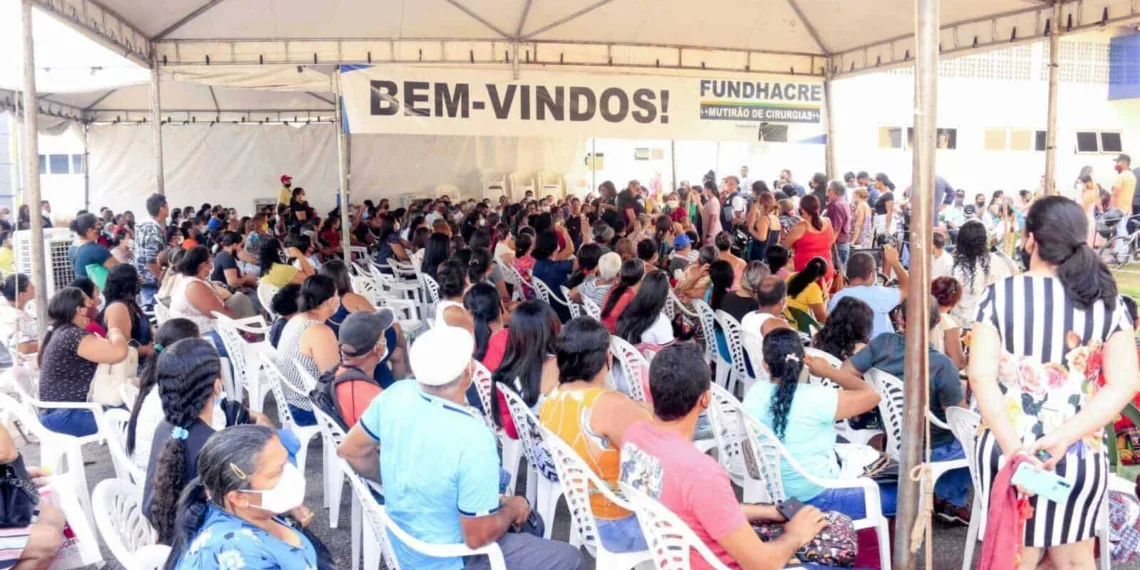 Mutirão de cirurgias da Fundhacre inicia segundo chamamento para a realização de exames pré-operatórios. Foto: Gleison Luz