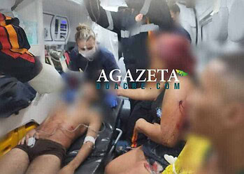 Criminosos atacam família e ferem quatro jovens com disparos de arma de fogo