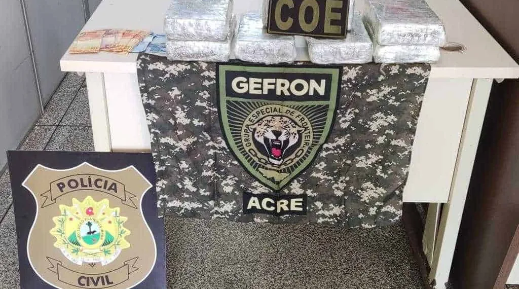 Homem é preso em BR no Acre com 7 quilos de skunk