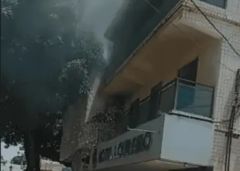 Princípio de incêndio em hotel causa susto em hóspedes, no Centro de Rio Branco