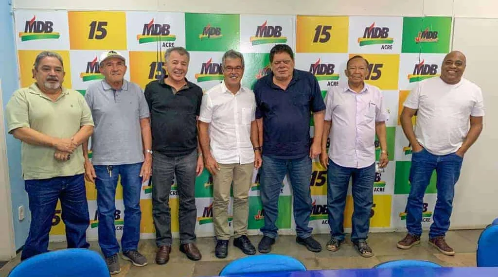 Em aliança histórica, Jorge Viana, Flaviano Melo e Executiva do MDB no Acre manifestam apoio a Lula