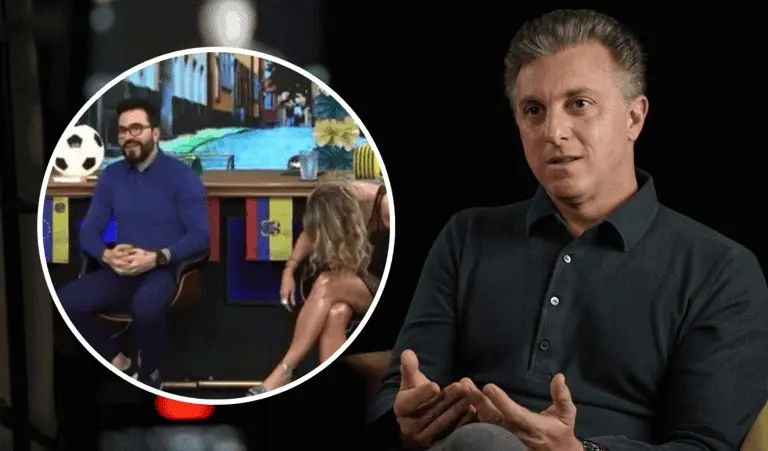 Padre Fábio de Melo comete gafe ao vivo no 'Domingão' e surpreende Luciano Huck: 'Que isso, padre?' 1 Padre Fábio de Melo comete gafe ao vivo no 'Domingão' e surpreende Luciano Huck: 'Que isso, padre?'