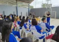 Estudantes recebem palestra sobre violência contra a mulher em ação da campanha dos '21 Dias de Ativismo'