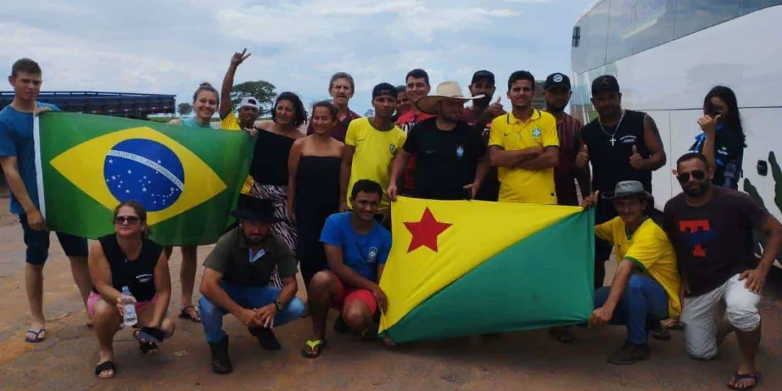 Acreanos que não aceitaram o resultado das urnas, chegam a Brasília