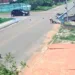 Câmeras de segurança registram acidente envolvendo dois motociclistas no bairro Raimundo Melo