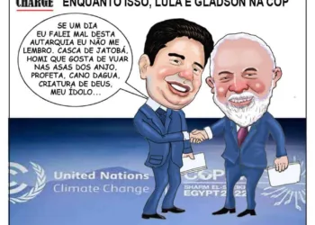 Enquanto isso, Lula e Gladson na COP