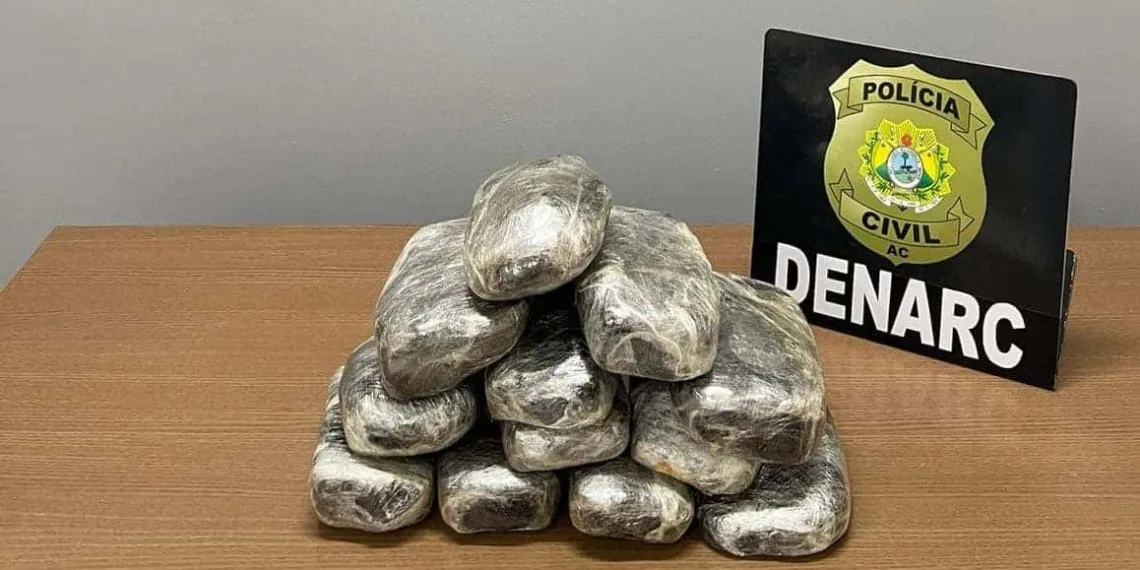 Mala com 12 quilos de cocaína é apreendida na Rodoviária de Cruzeiro do Sul, após denúncia (Arquivo/Polícia Civil)