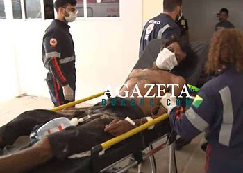 Homem em situação de rua é ferido a golpe de terçado próximo ao Mercado Elias Mansour (Foto: Arquivo pessoal)