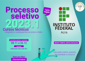 Ifac oferta mais de 1,4 mil vagas para cursos técnicos