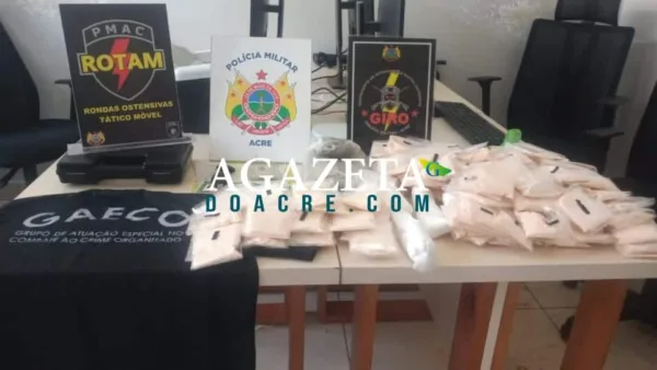 Ação conjunta do MP-AC e PM cumpre mandado e homem acaba preso com 3 quilos de droga em Rio Branco