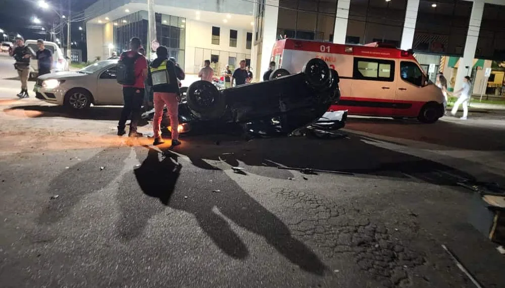 Policial penal fica ferido em acidente de trânsito após capotar carro (Foto: Arquivo pessaol)