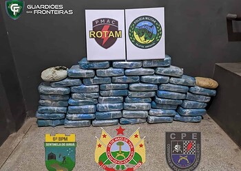 Polícia apreende mais de 52 quilos de drogas em bagagem que seria transportada em ônibus no interior do Acre (Foto: arquivo PM-AC)