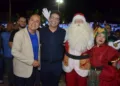 Ao lado de Gladson, prefeito Bocalom inaugura luzes de Natal