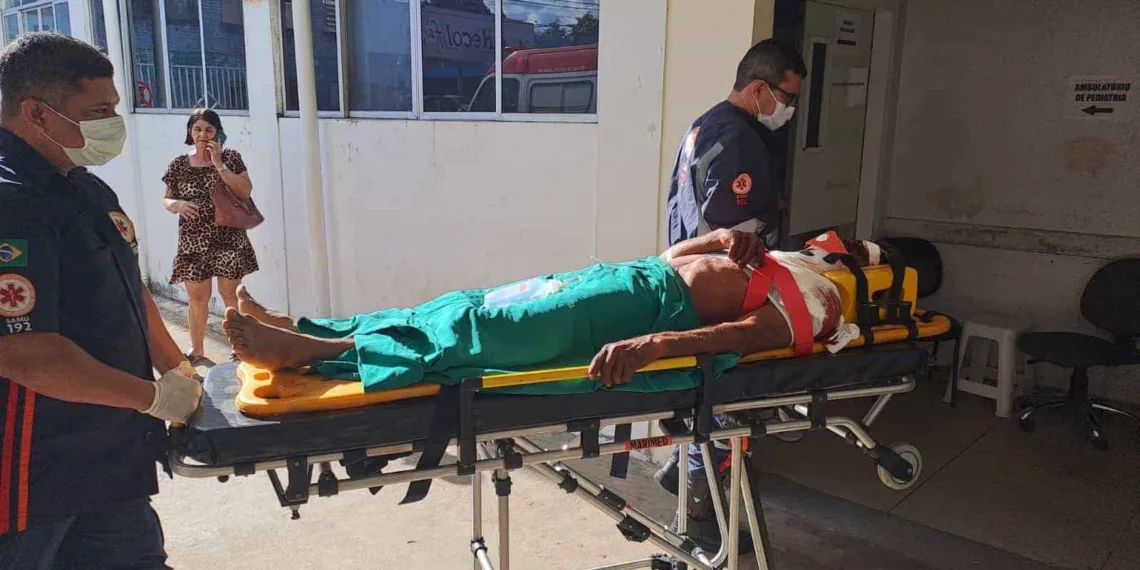 Motociclista fica em estado grave e vai para o PS após acidente em ramal de Rio Branco