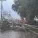 Temporal derruba torre de telefonia em cima de delegacia em Rio Branco; Defesa Civil registrou mais de 30 ocorrências (Foto: Arquivo Defesa Civil)