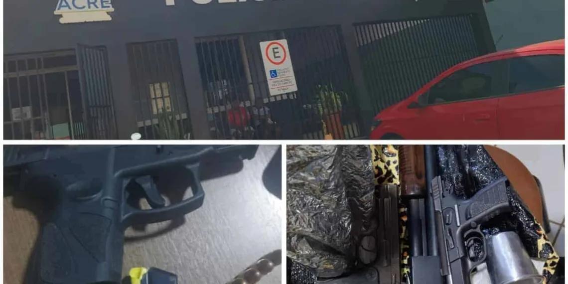 Faccionados são presos por crimes de homicídio e porte ilegal de arma no Acre