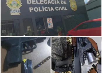 Faccionados são presos por crimes de homicídio e porte ilegal de arma no Acre