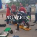 Acidente entre bicicleta, moto e caminhão deixa uma pessoa ferida em Rio Branco