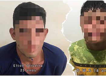 A dupla estava em uma apartamento no Ramal Clodoaldo. D.W.S de 14 anos foi apreendido. Ele tem passagem pela polícia por porte ilegal de arma de fogo. E.O.M de 24 anos foi preso e, segundo a polícia, já tem várias passagens pelo sistema prisional.