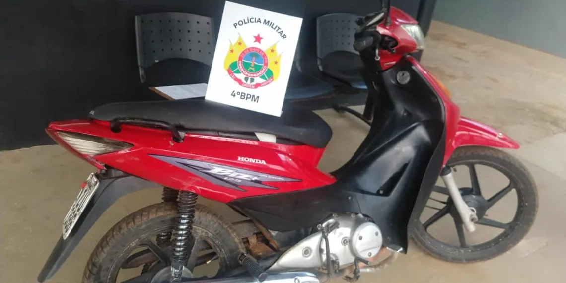 Polícia Militar recupera moto roubada em Senador Guiomard