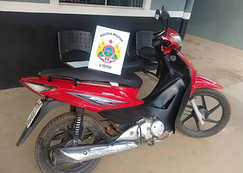 Polícia Militar recupera moto roubada em Senador Guiomard